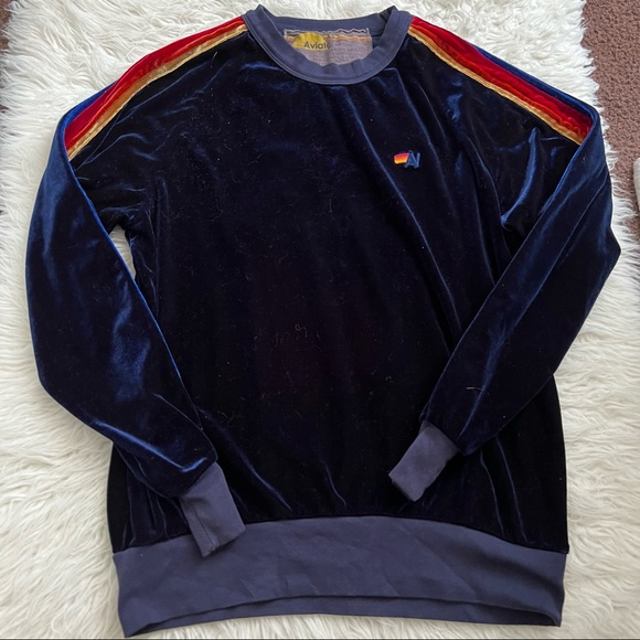 Aviator Nation Velvet Navy Sweatshirt - Picture 4 of 7